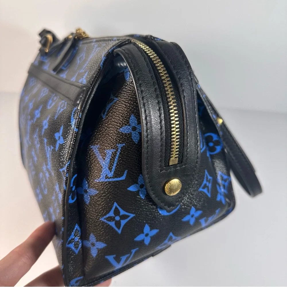Louis Vuitton Colored Monogram Speedy Amazon PM Blue Black - Picture 7 of 15